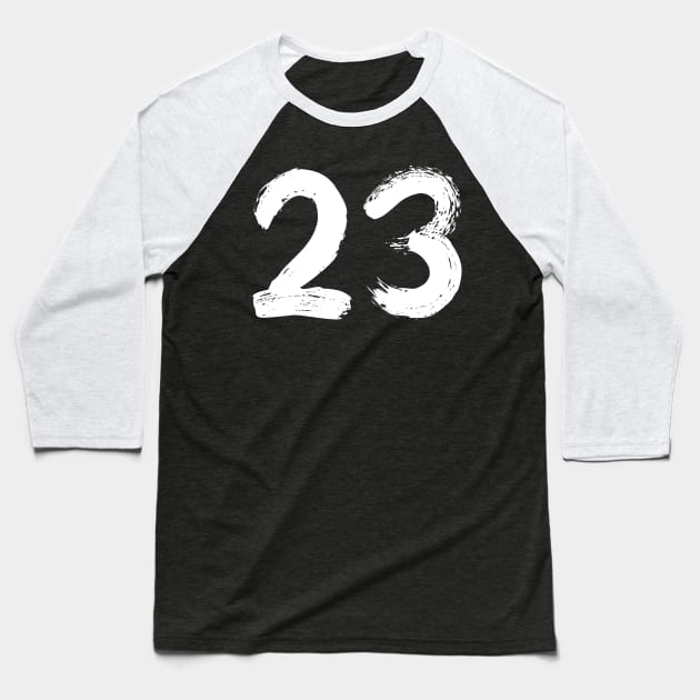 Number 23 Baseball T-Shirt by Erena Samohai